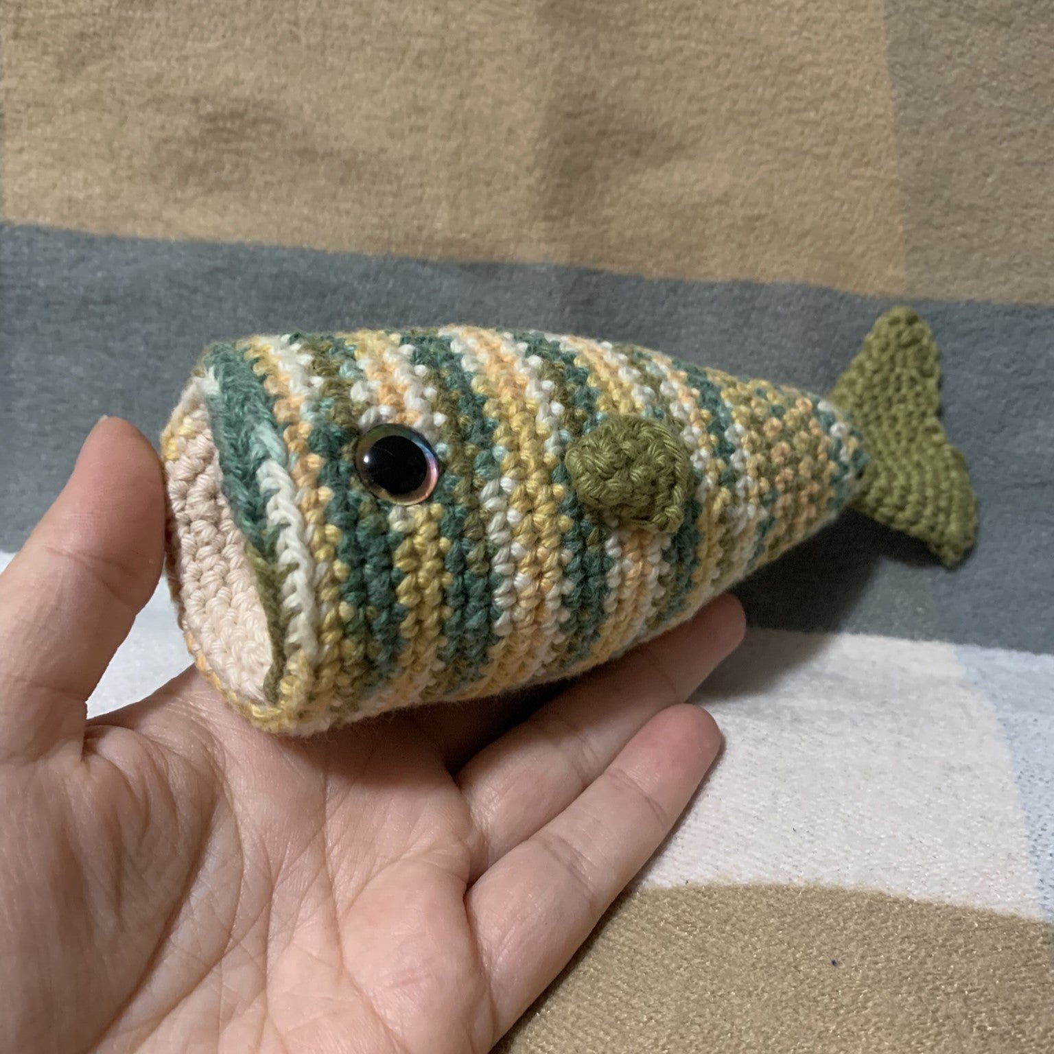 Handmade Crochet Bass Fish