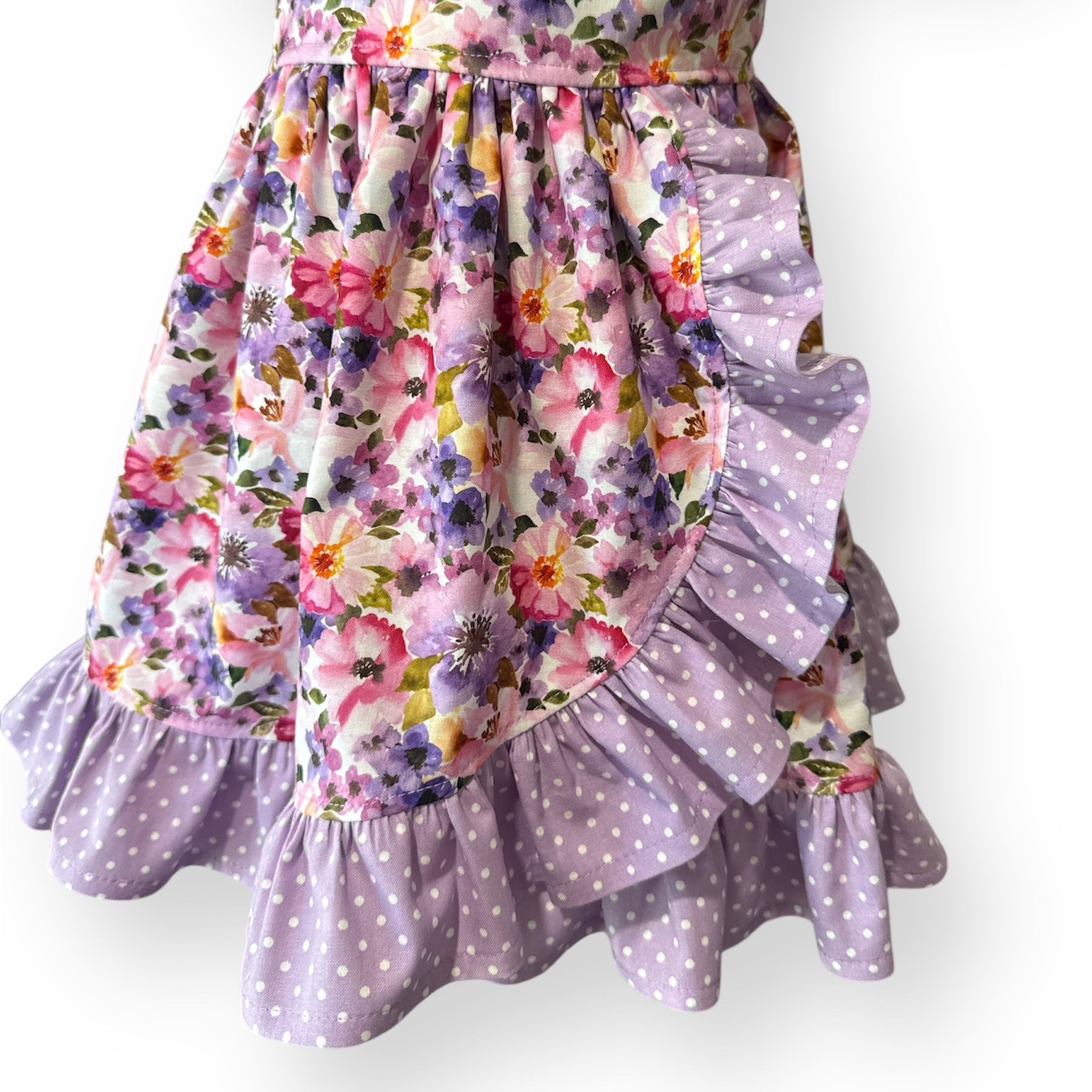 SIZE 3 Watercolor Floral CASSIA Dress - OOAK