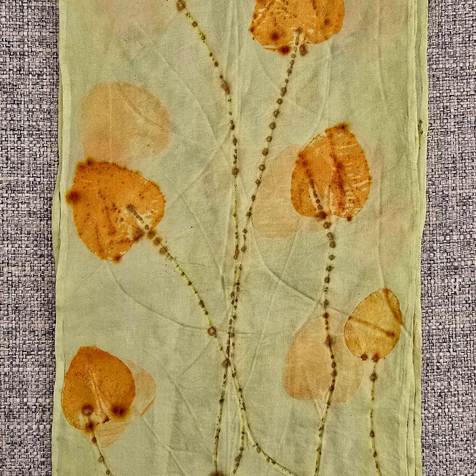 Eco Printed Silk Scarf