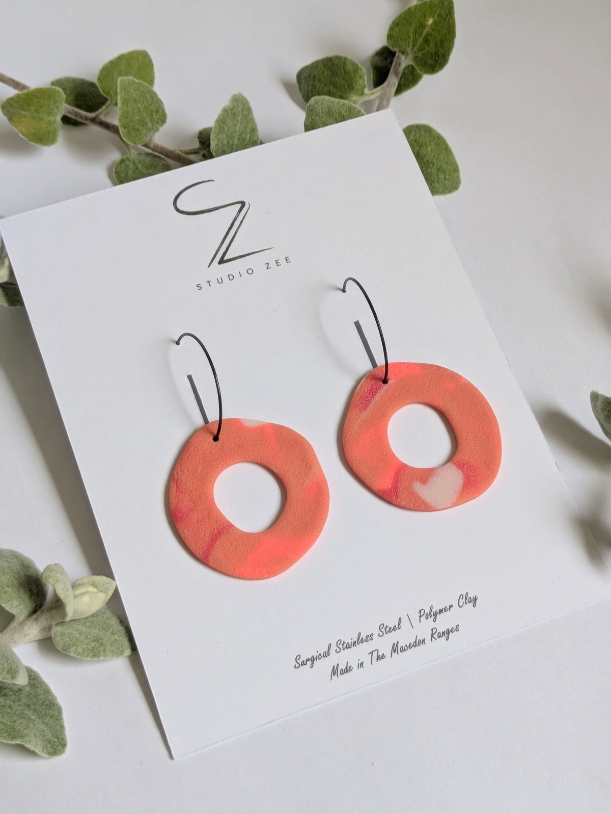 Donut Hoop Earrings