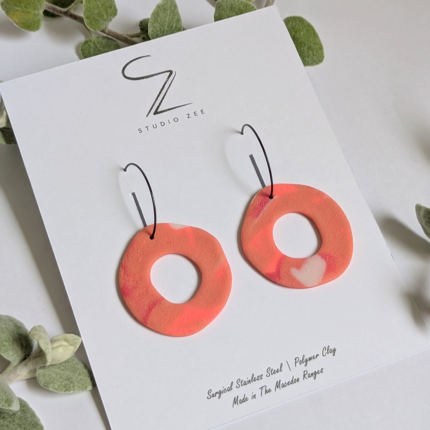 Donut Hoop Earrings