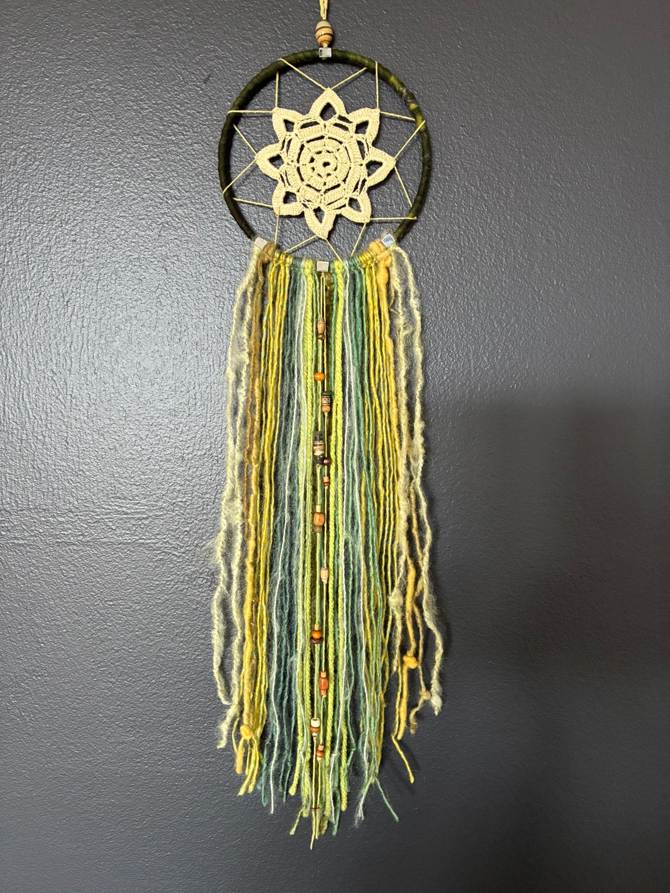 Dream Catcher - "Green Doily"