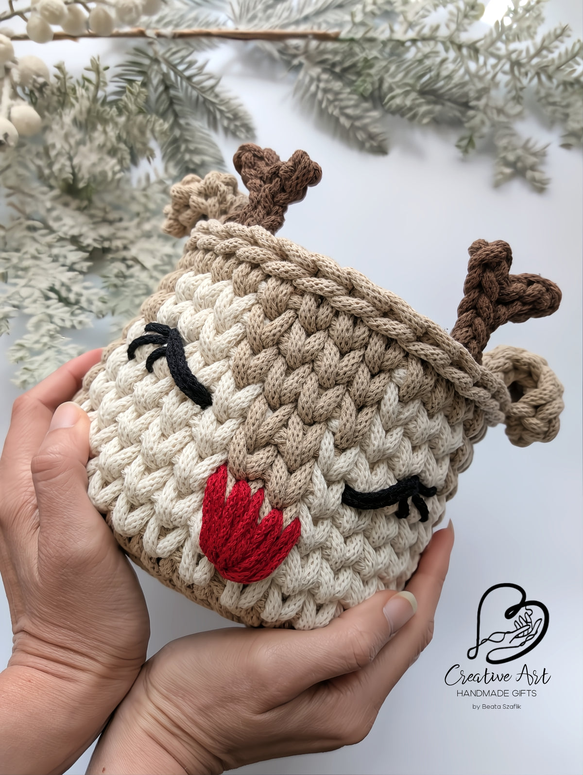 Rudolph the Reindeer basket