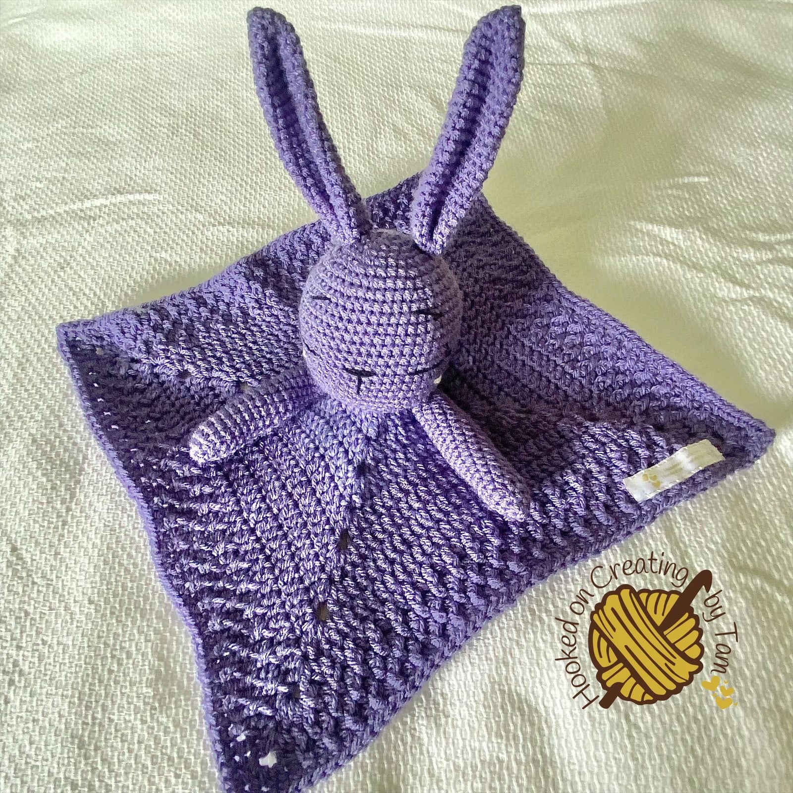 Handmade | Crochet | Bunny | Security Blanket | Comforter | Lovey