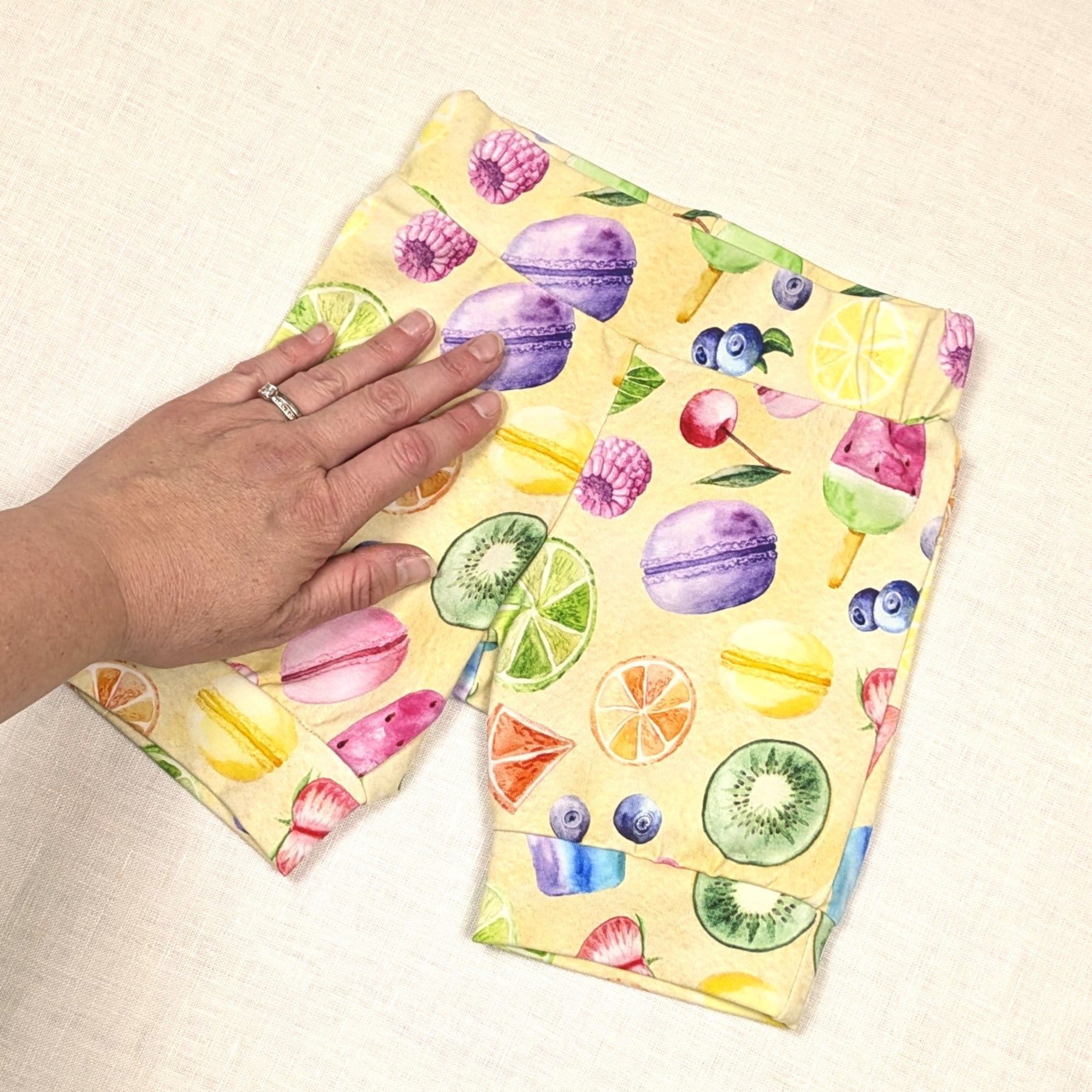 Handmade Shorts for active kids | Summer Fruits Collection | sizes 1-5