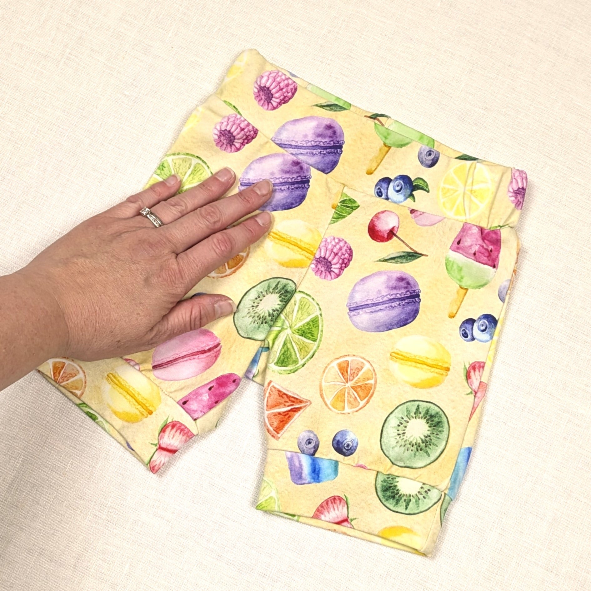 Handmade Shorts for active kids | Summer Fruits Collection | sizes 1-5