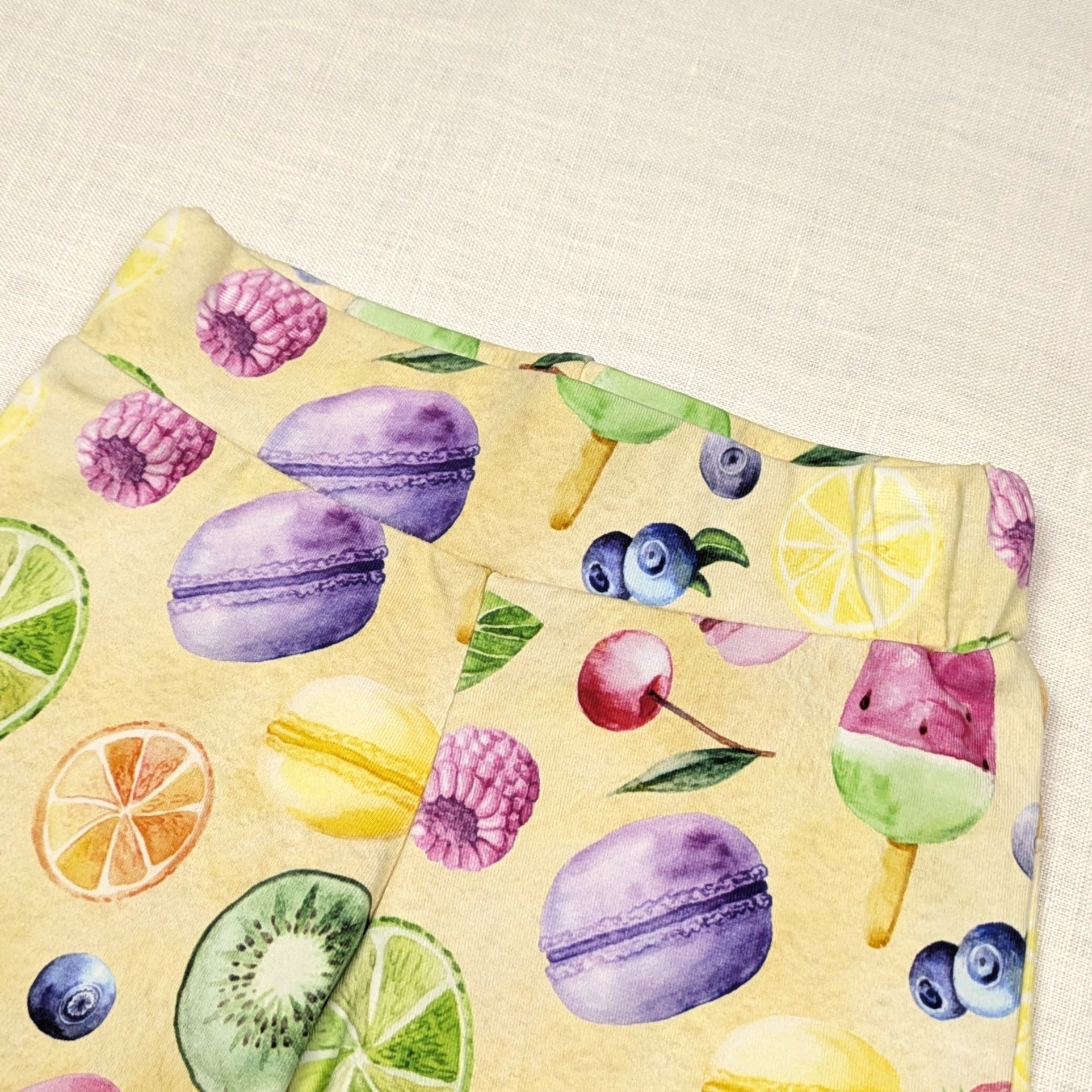 Handmade Shorts for active kids | Summer Fruits Collection | sizes 1-5