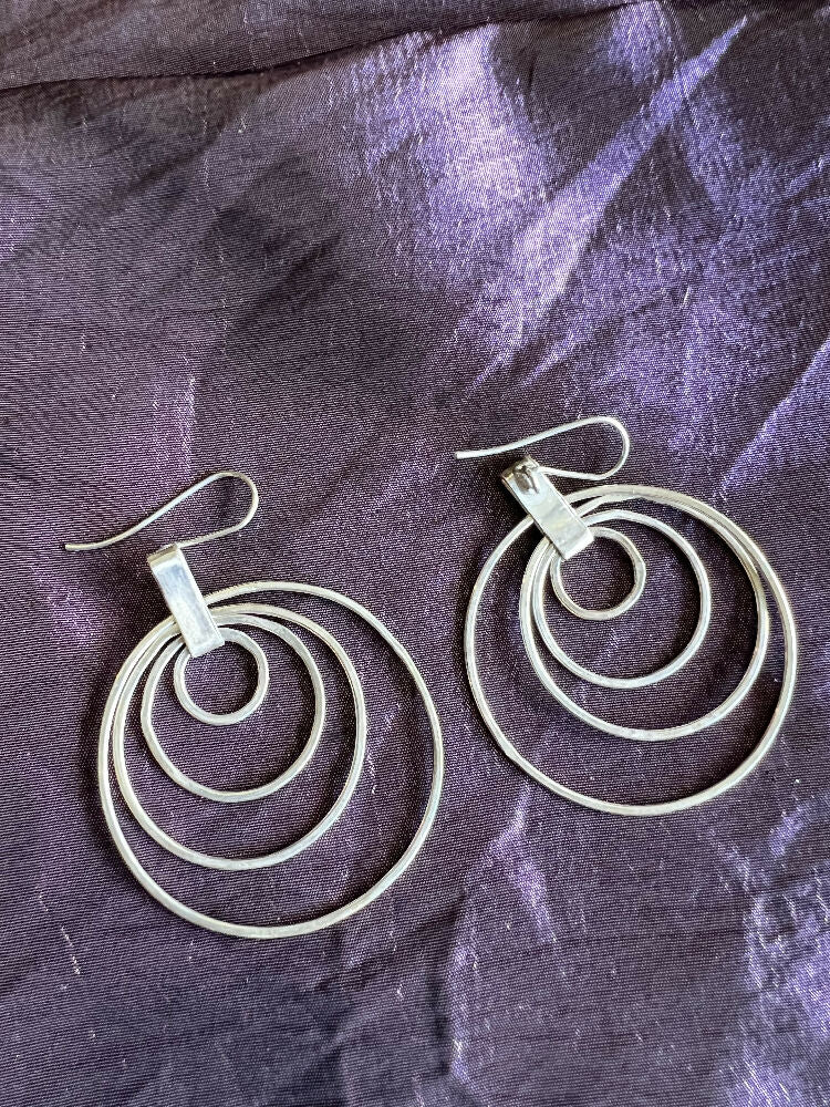 Solid Silver Hoop Earrings