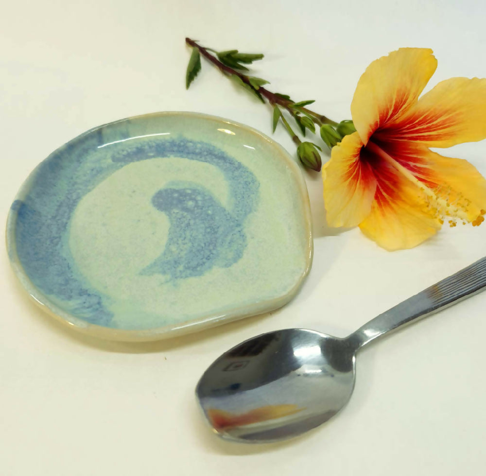 hande made pottery spoon rest - Julie Ann Smith - Australia