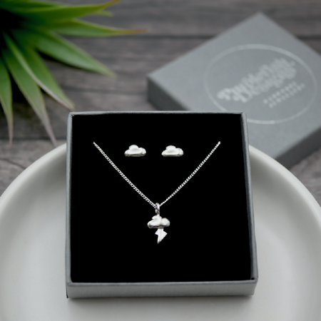 Stormy Weather Gift Set - Handmade Sterling Silver