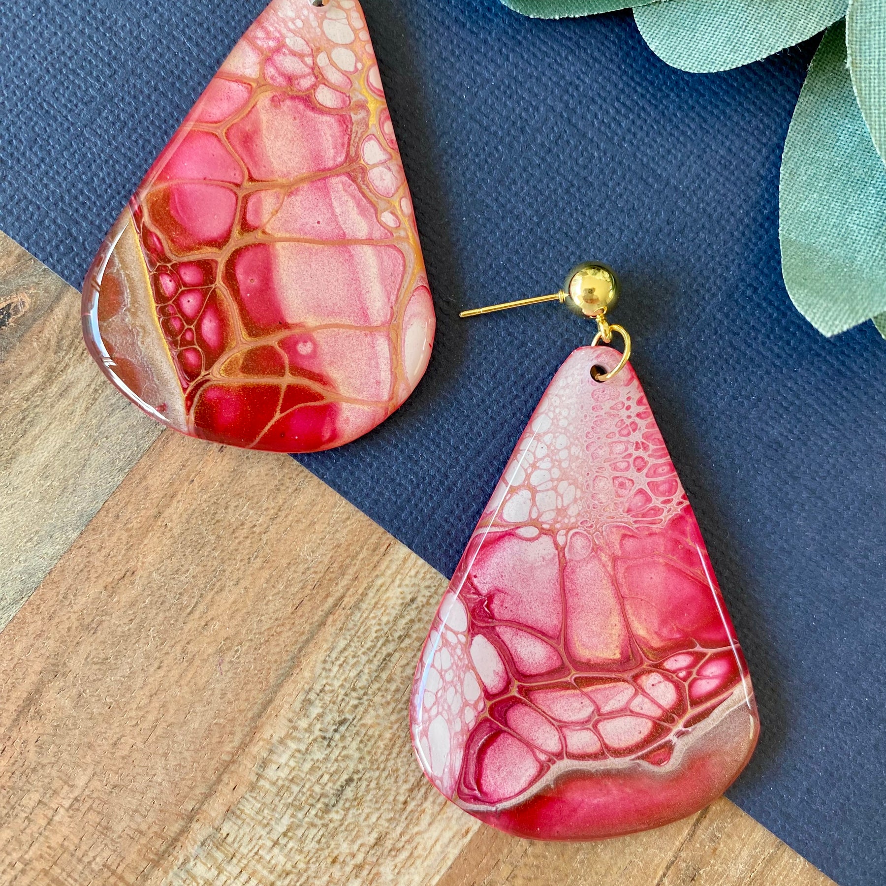 Unmatched Arty Stud Dangle Earrings