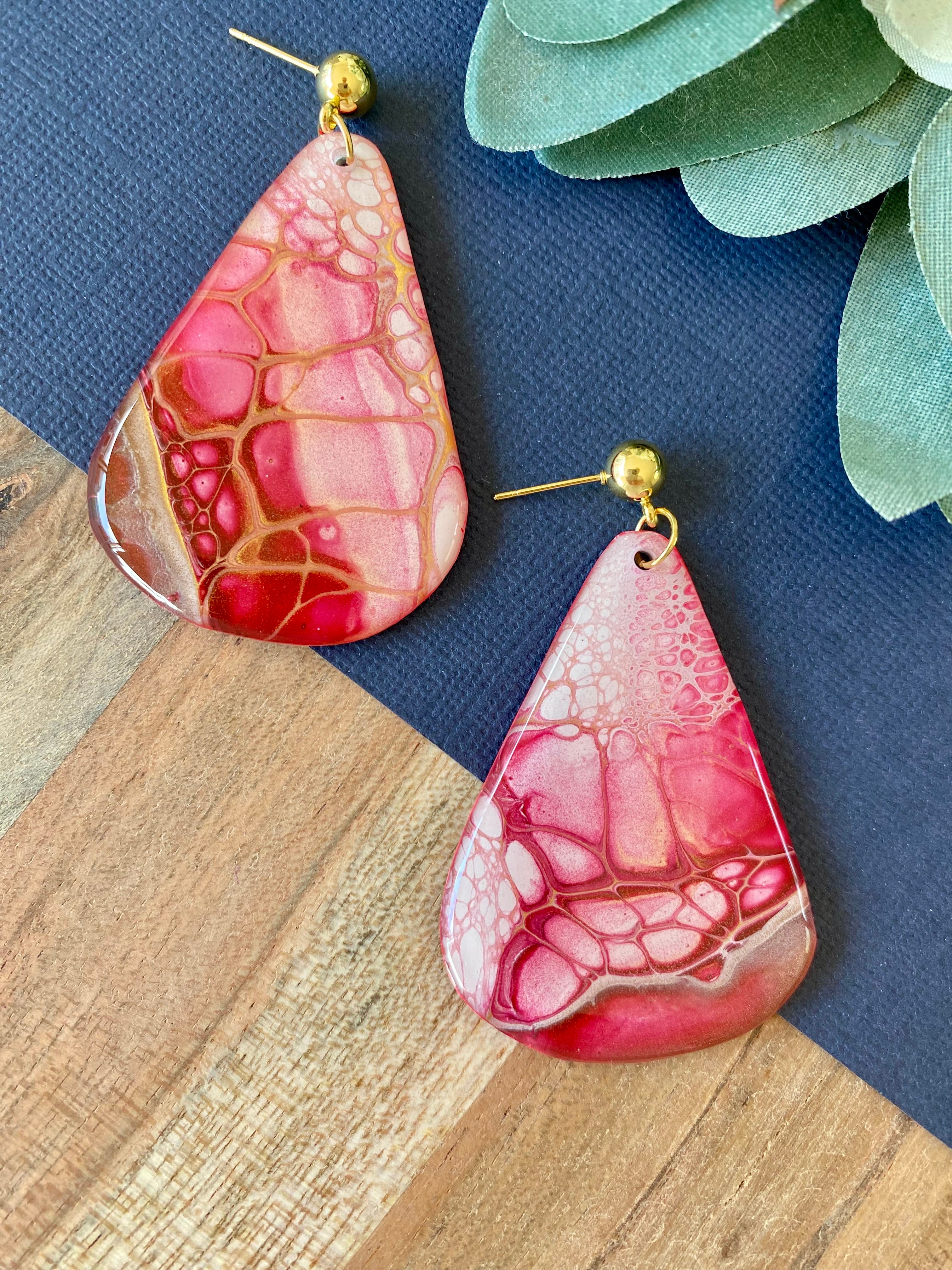 Unmatched Arty Stud Dangle Earrings