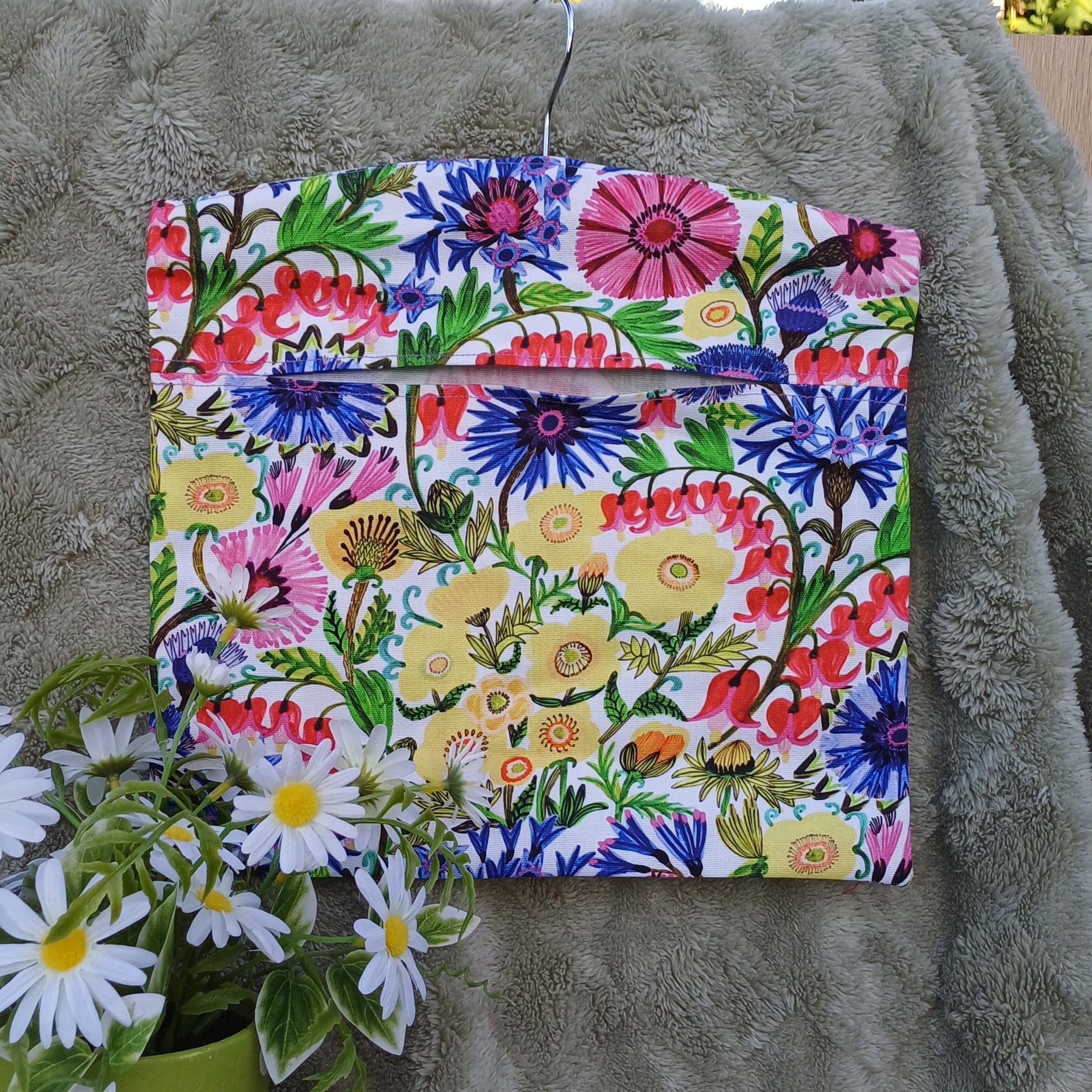 Peg Bag - Colourful Flower Design