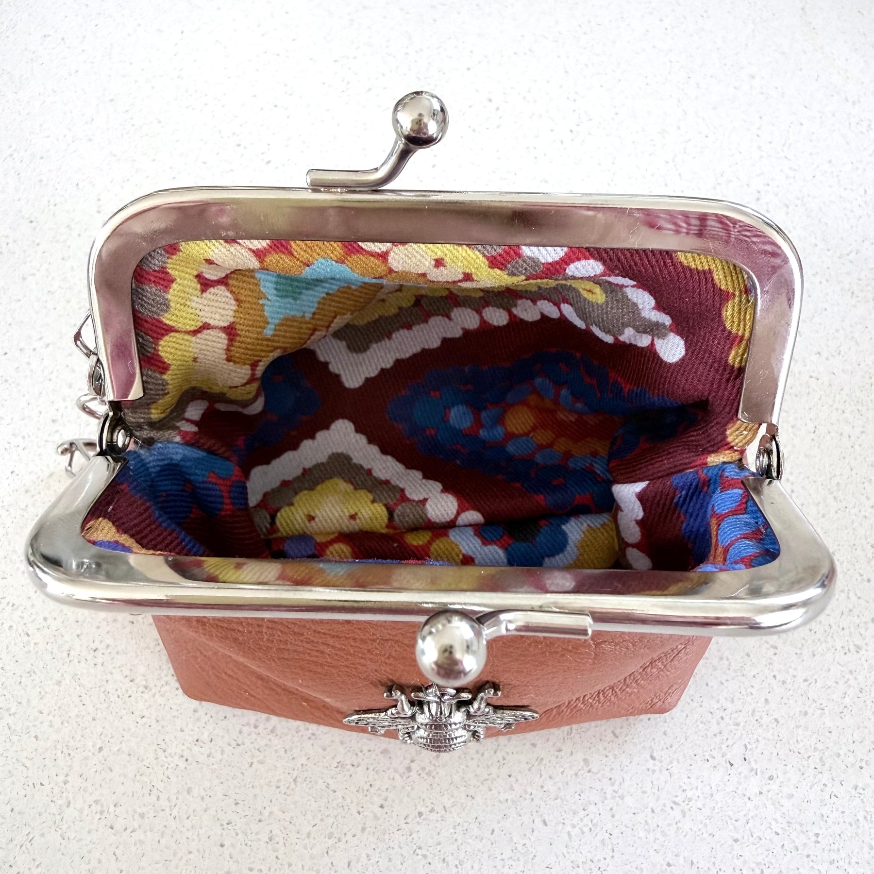 ‘Bee’ coin purse with key chain