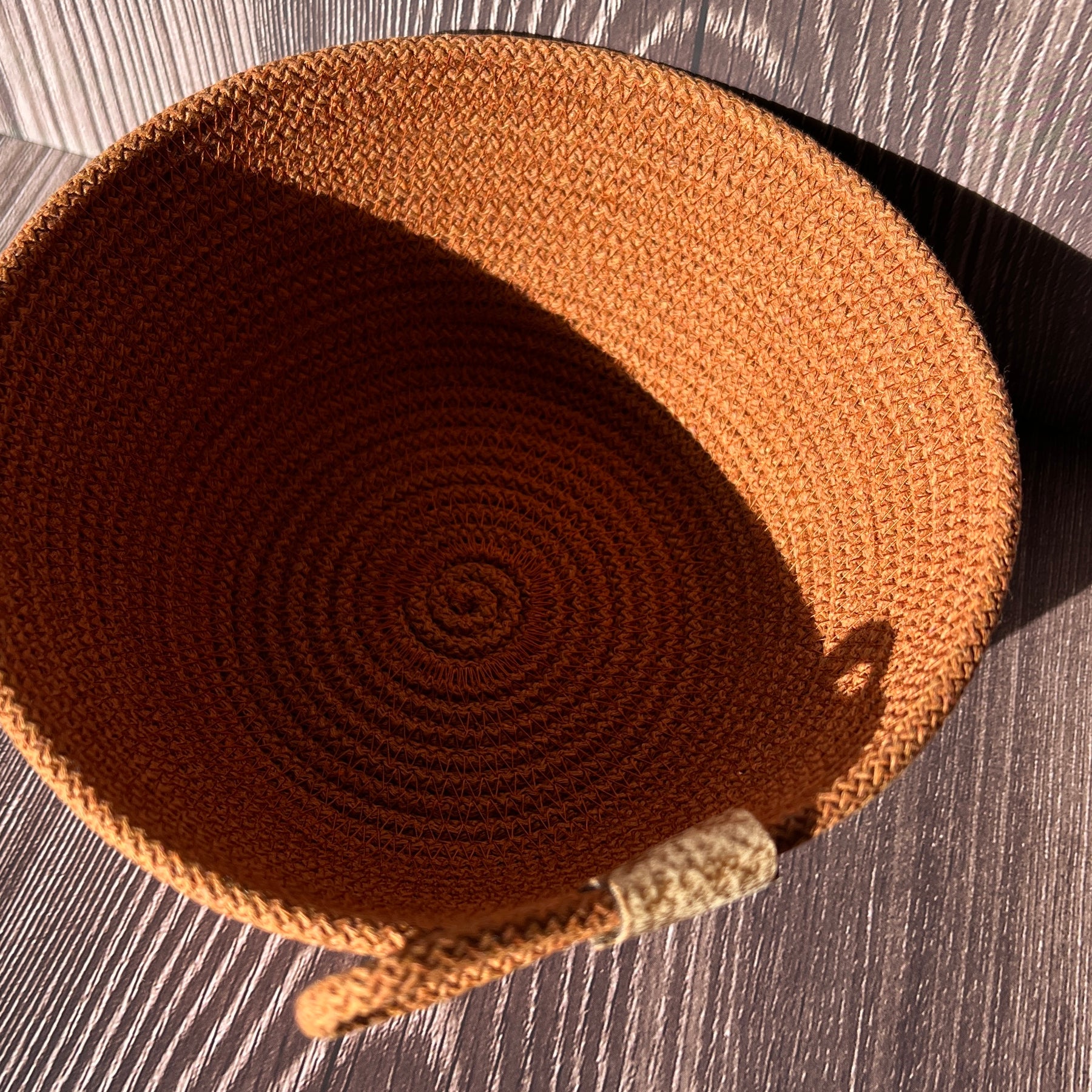 Terracotta Cotton Rope Storage Basket | Decorative Home Organiser