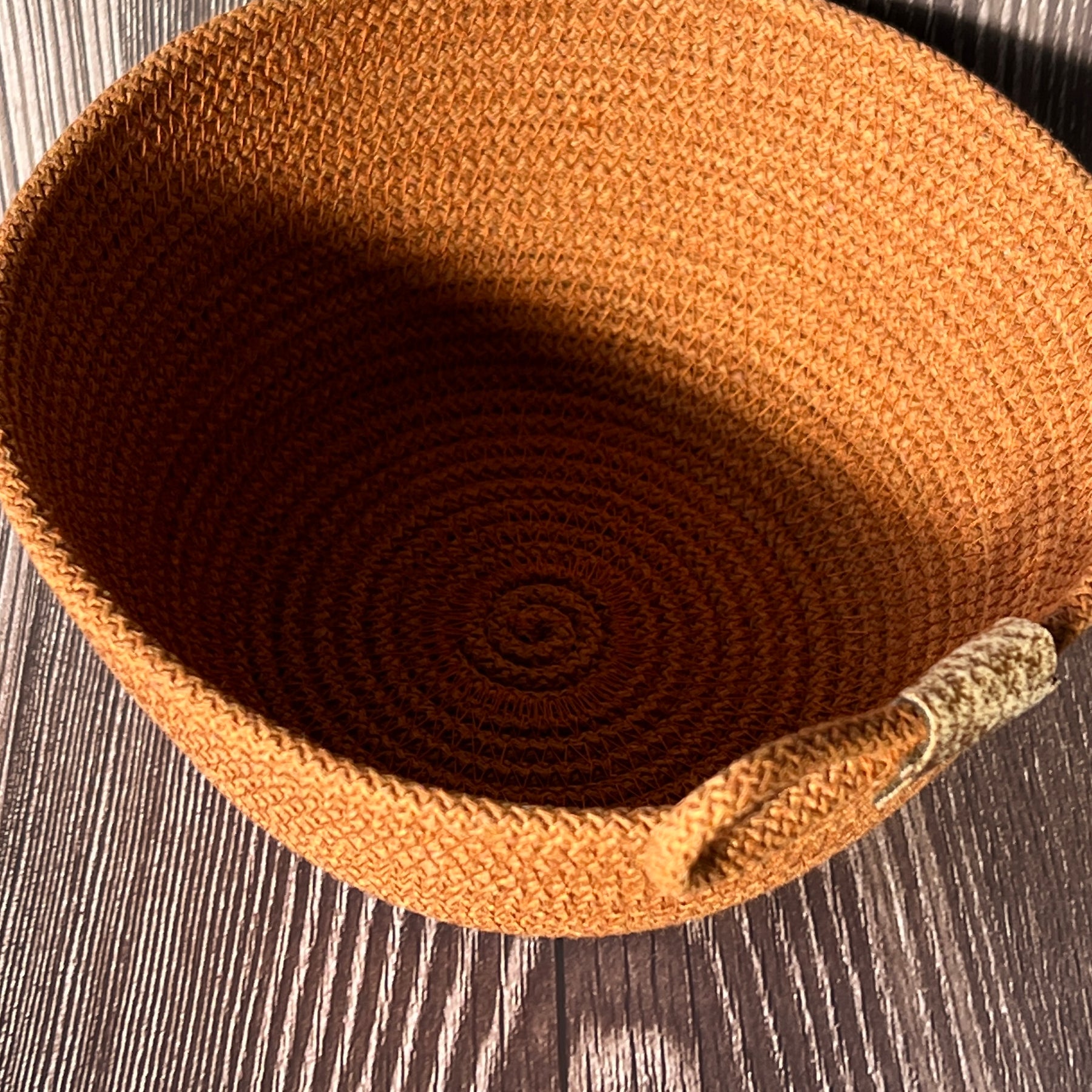 Terracotta Cotton Rope Storage Basket | Decorative Home Organiser