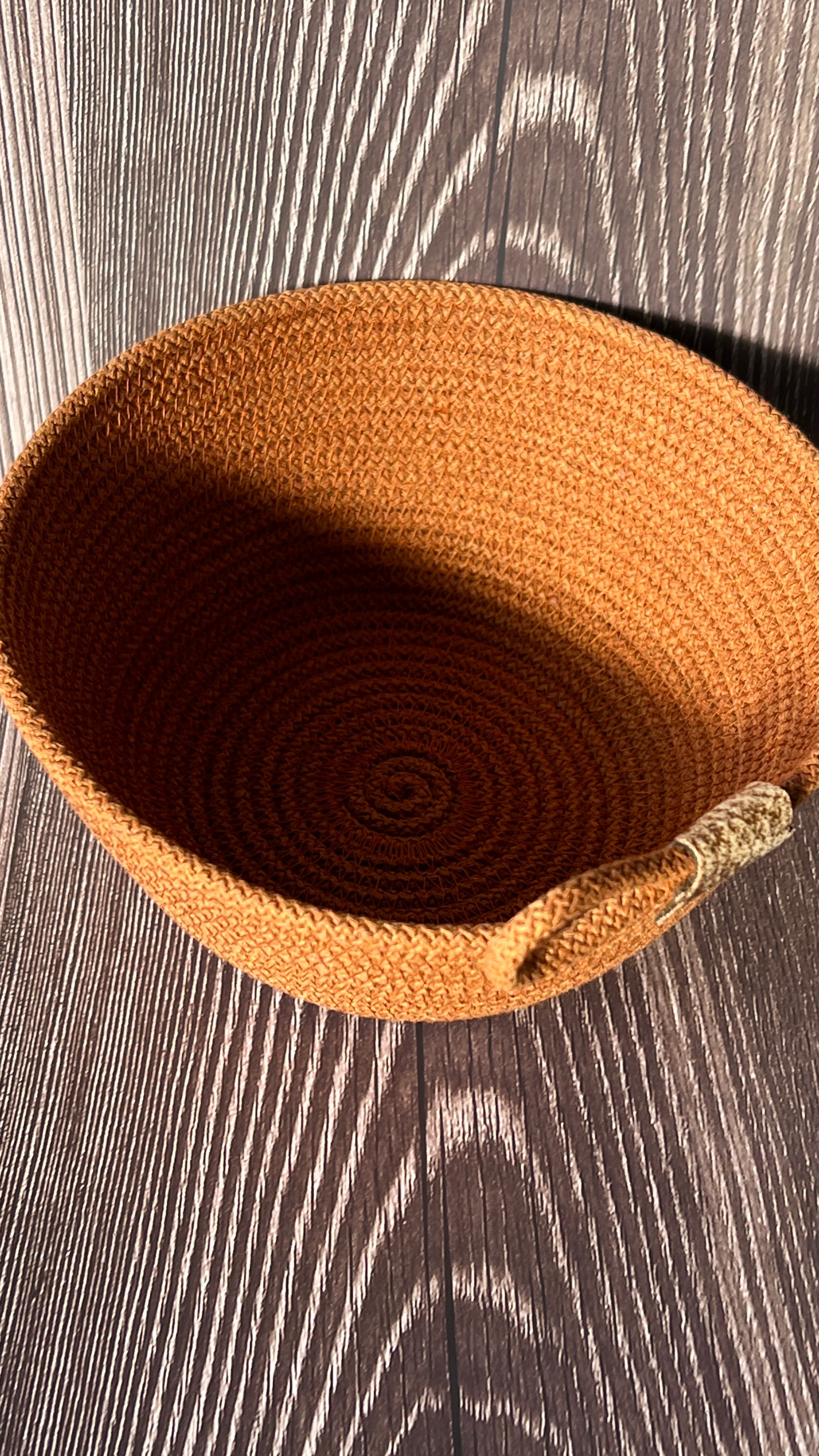Terracotta Cotton Rope Storage Basket | Decorative Home Organiser
