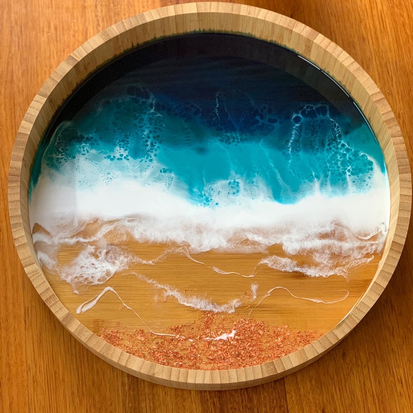 Ocean waves | tray table | serving board | charcuterie board | cheese board