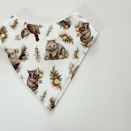 Australian animals bandana bib