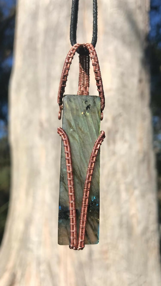 Laborite Necklace copper weave