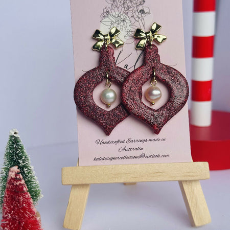 Elegant Christmas Bauble Earrings