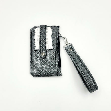 Black/Silver Slim Line Purse wallet