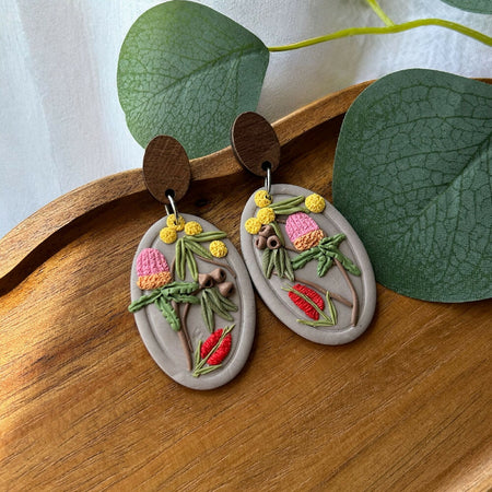 Australian Floral earrings