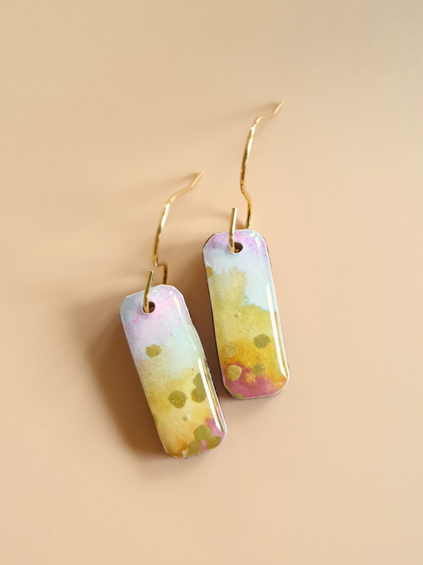 The Tutti Frutti Collection | Resin art jewellery | Small dangle earrings