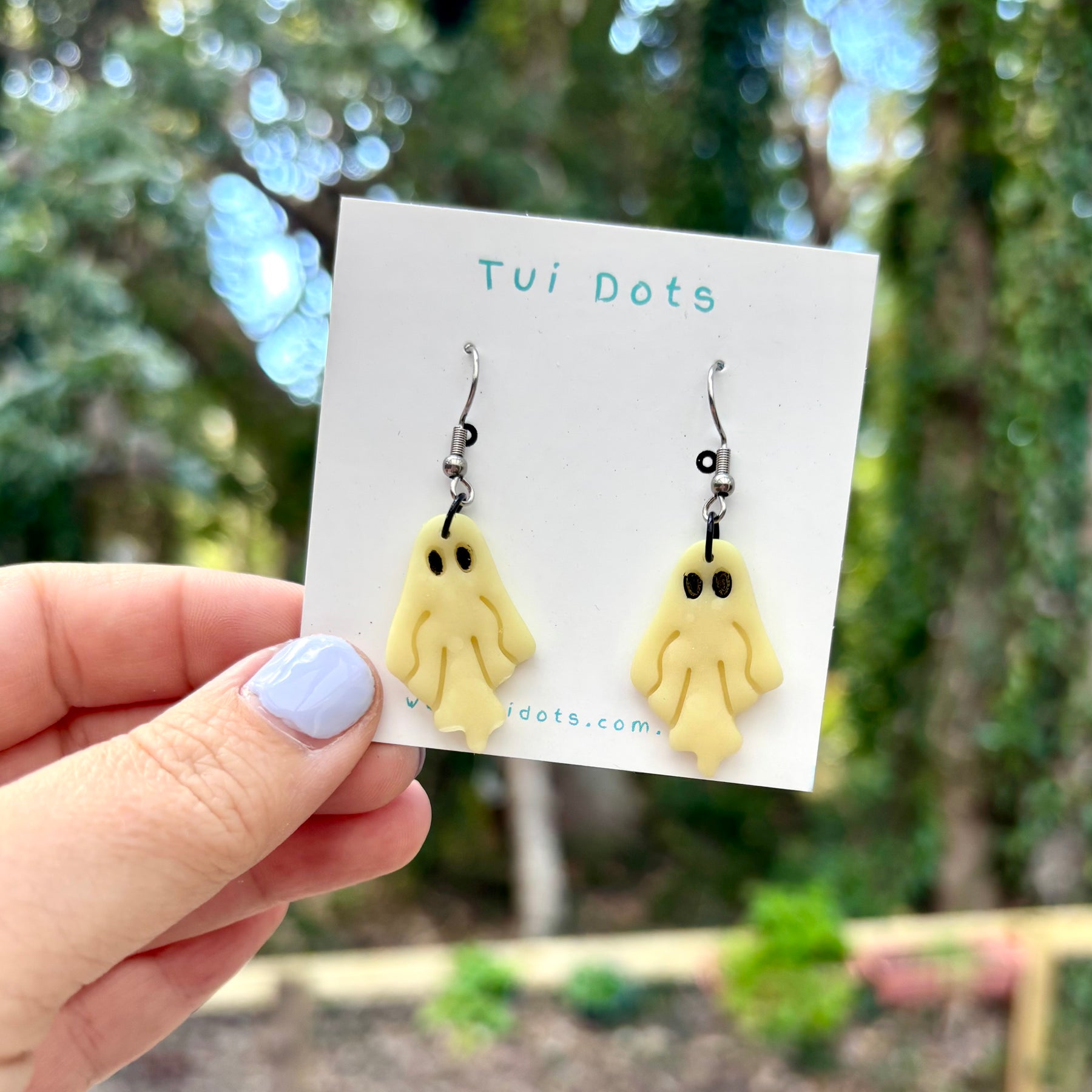 Ghost earrings - Halloween - Glow in the dark