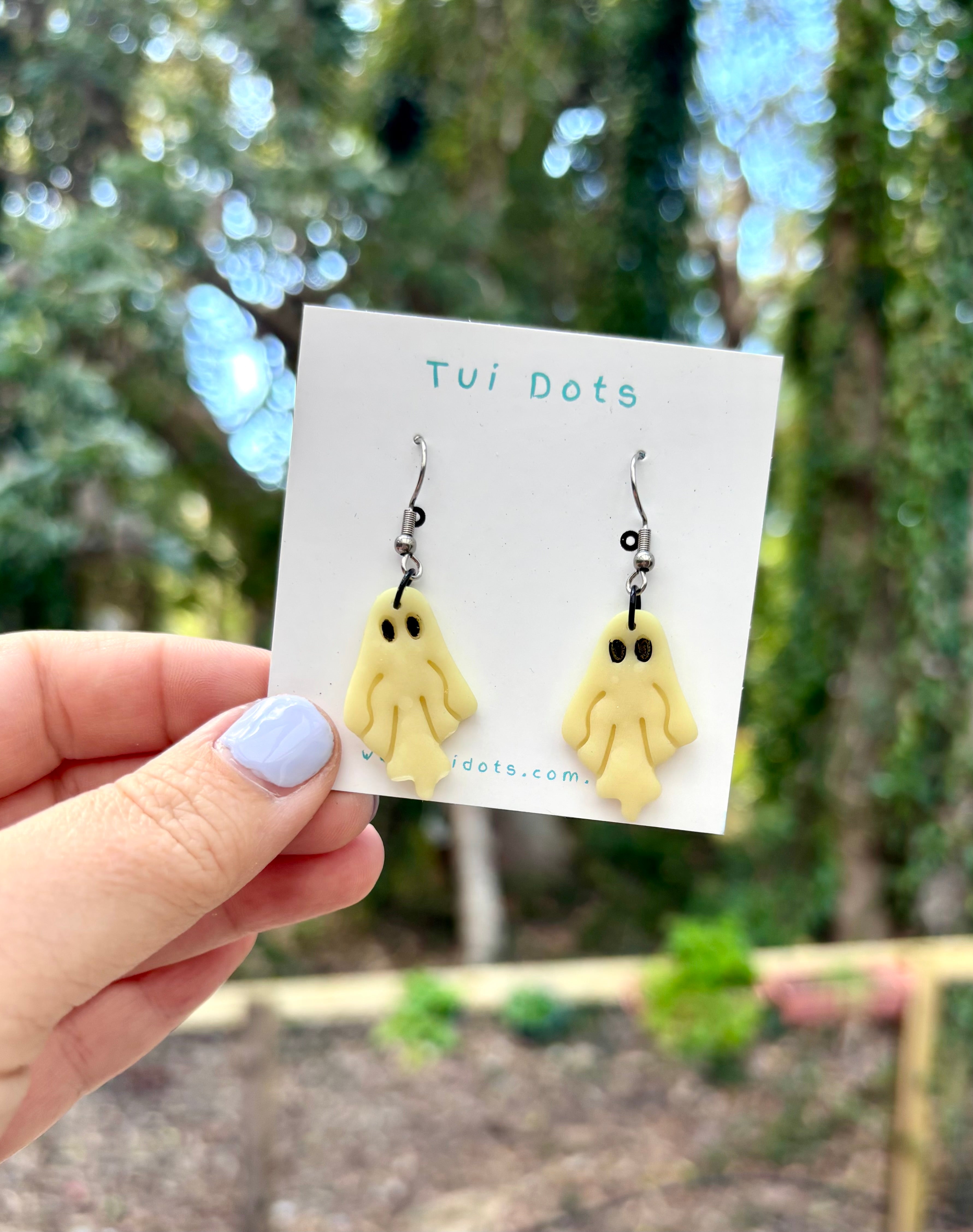 Ghost earrings - Halloween - Glow in the dark