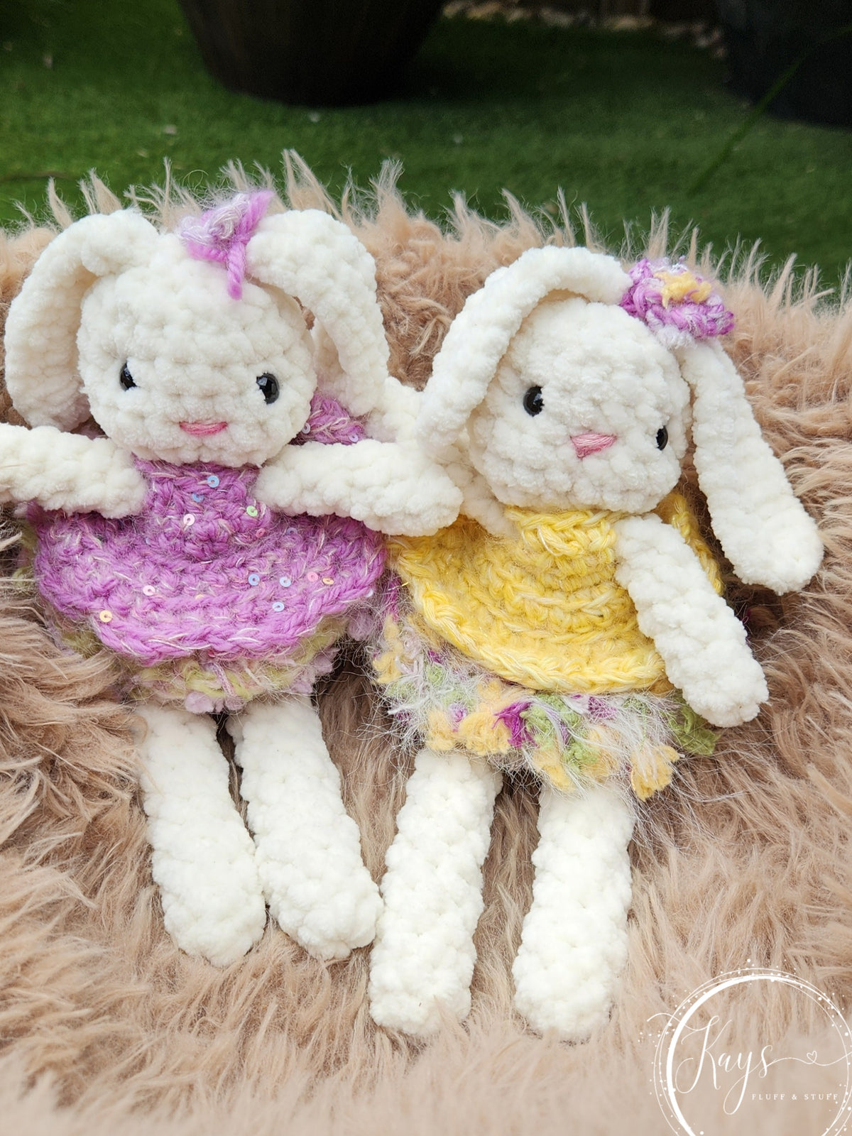 Handmade Plush Bunny with Removable Clothes