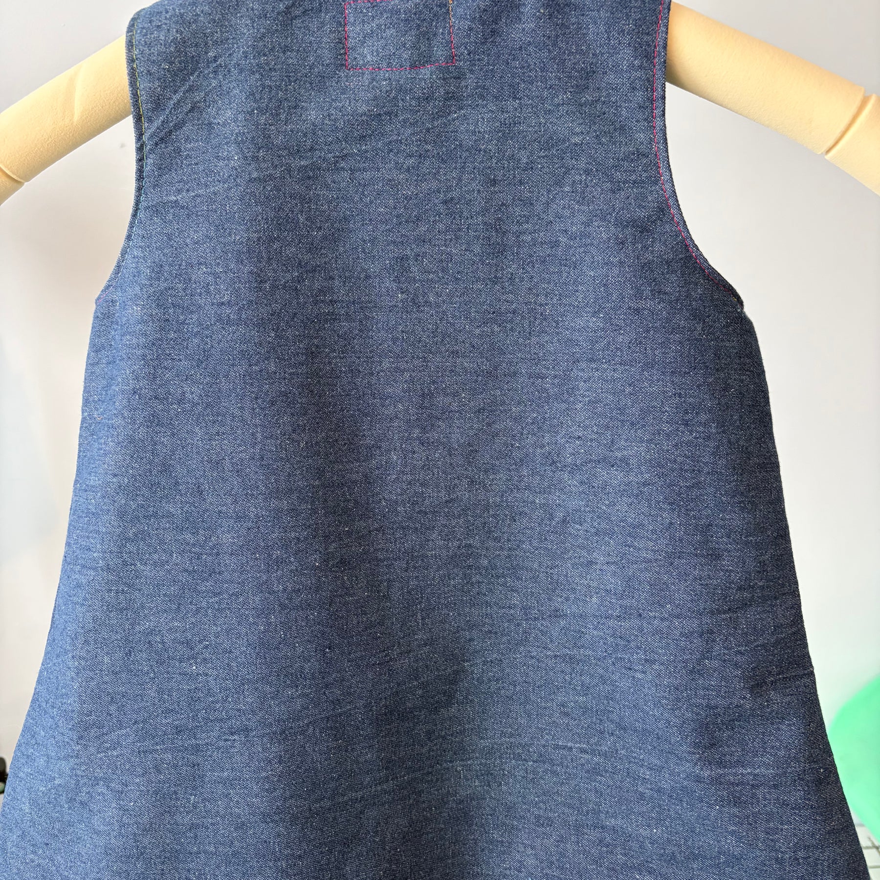 Denim Bear Pinafore Dress 2-3 years