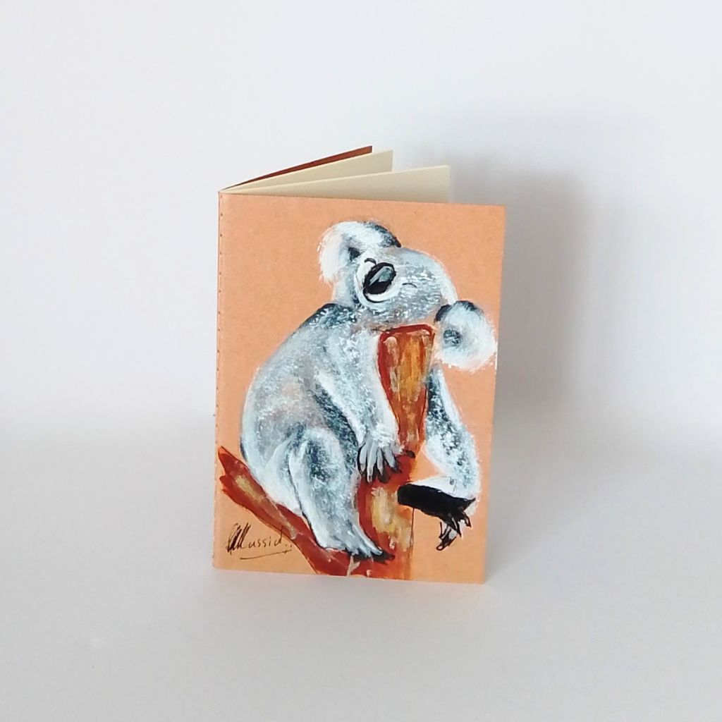 Handpainted Pocket Notebooks. Single or Set of 3. Bird and Animal designs