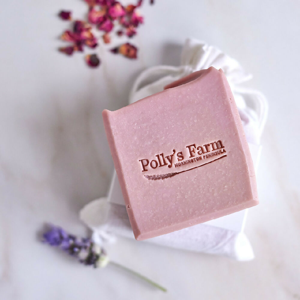 Pollys Farm_Lavender and Rose Geranium Bar Soap_LSP-LRG_2