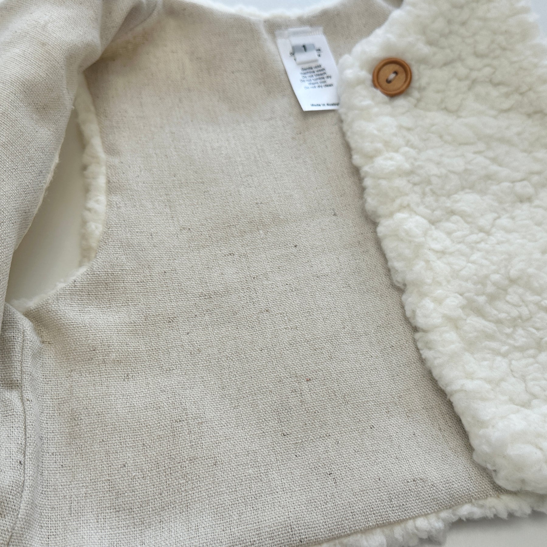Sherpa vest in snow