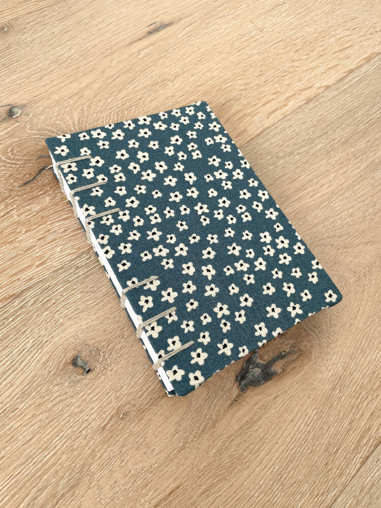 A6 Notebook (Lined) - "White Poppy"