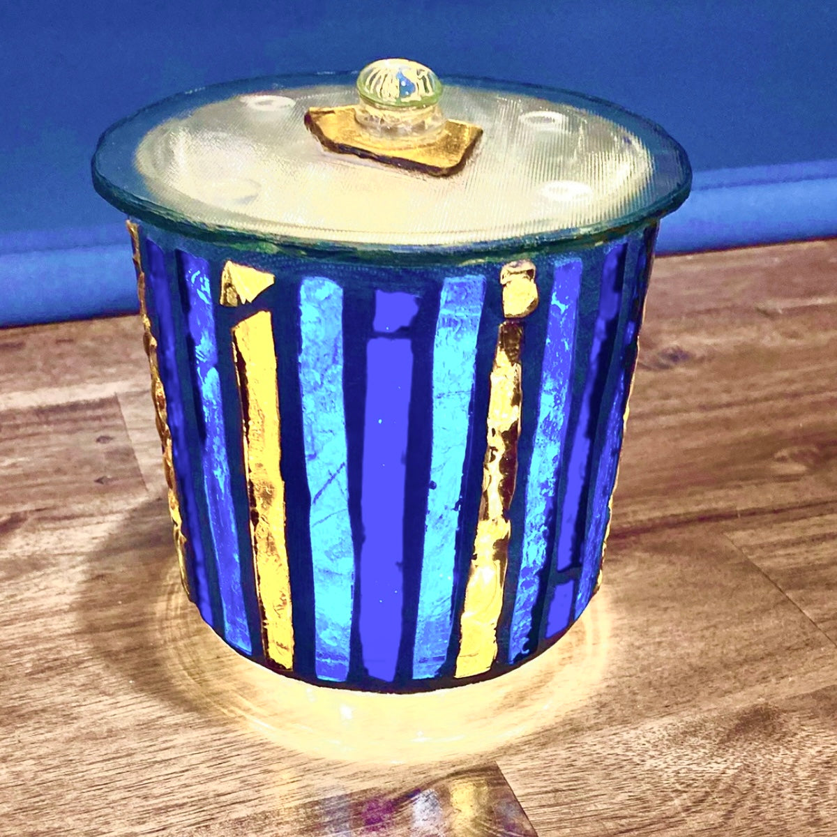 Mini Hand-Cut Glass Illumination Art #3