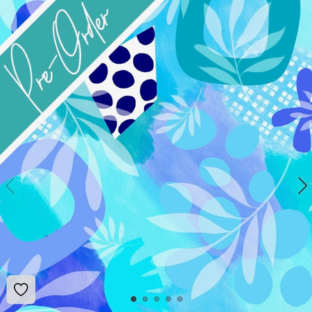 PRE-ORDER Water-resistant wet bags - Palm Cove (Wonderland Design Co)