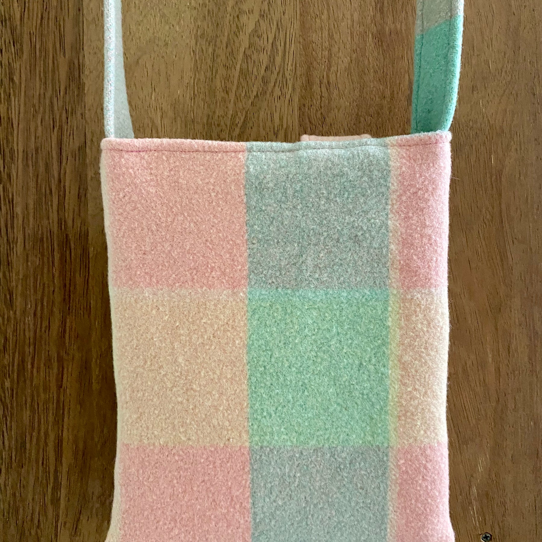 Upcycled Woollen Blanket - Cross Body Bag - Multi