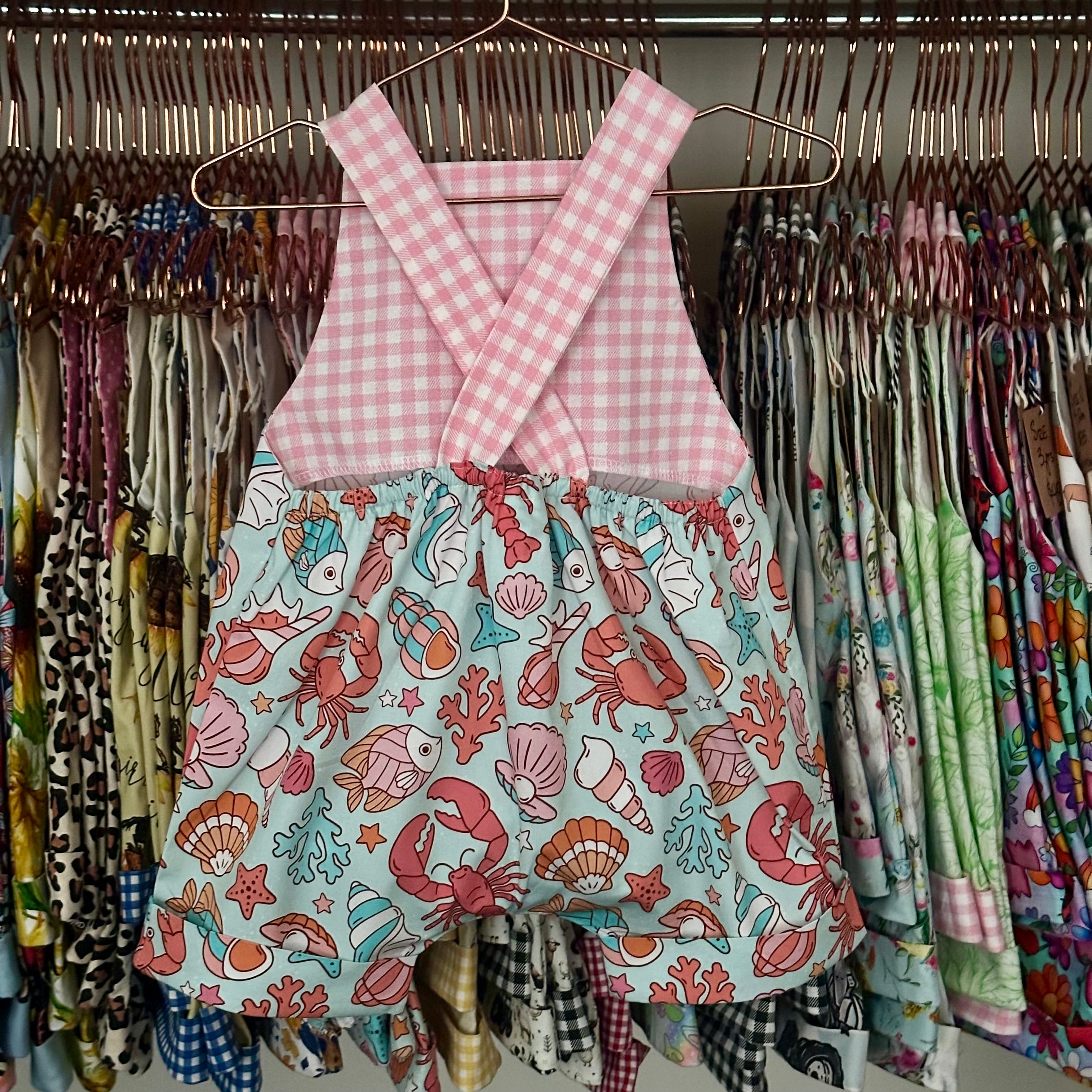 Under the Sea Handmade Overalls/Ocean Collection