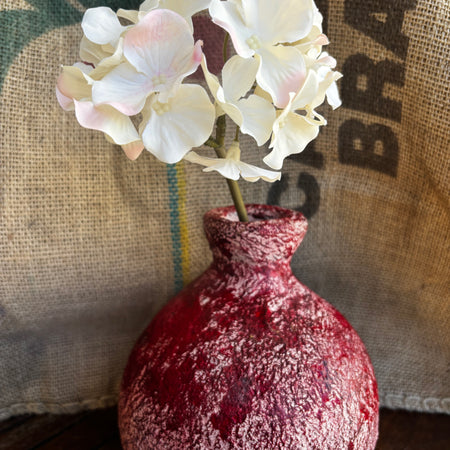 Reddish rustic vase