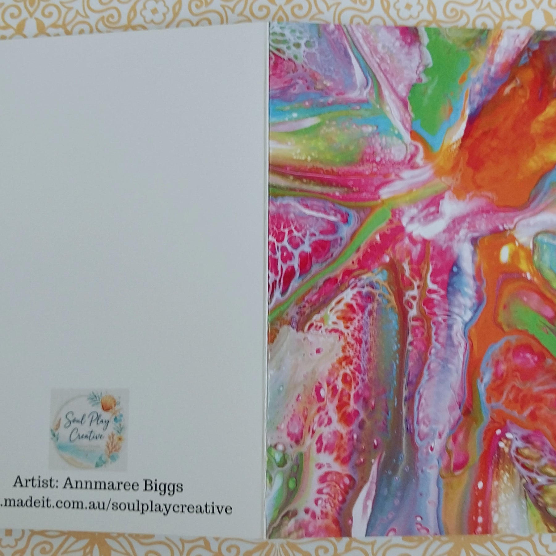 Kaleidoscope Blank Greeting Card