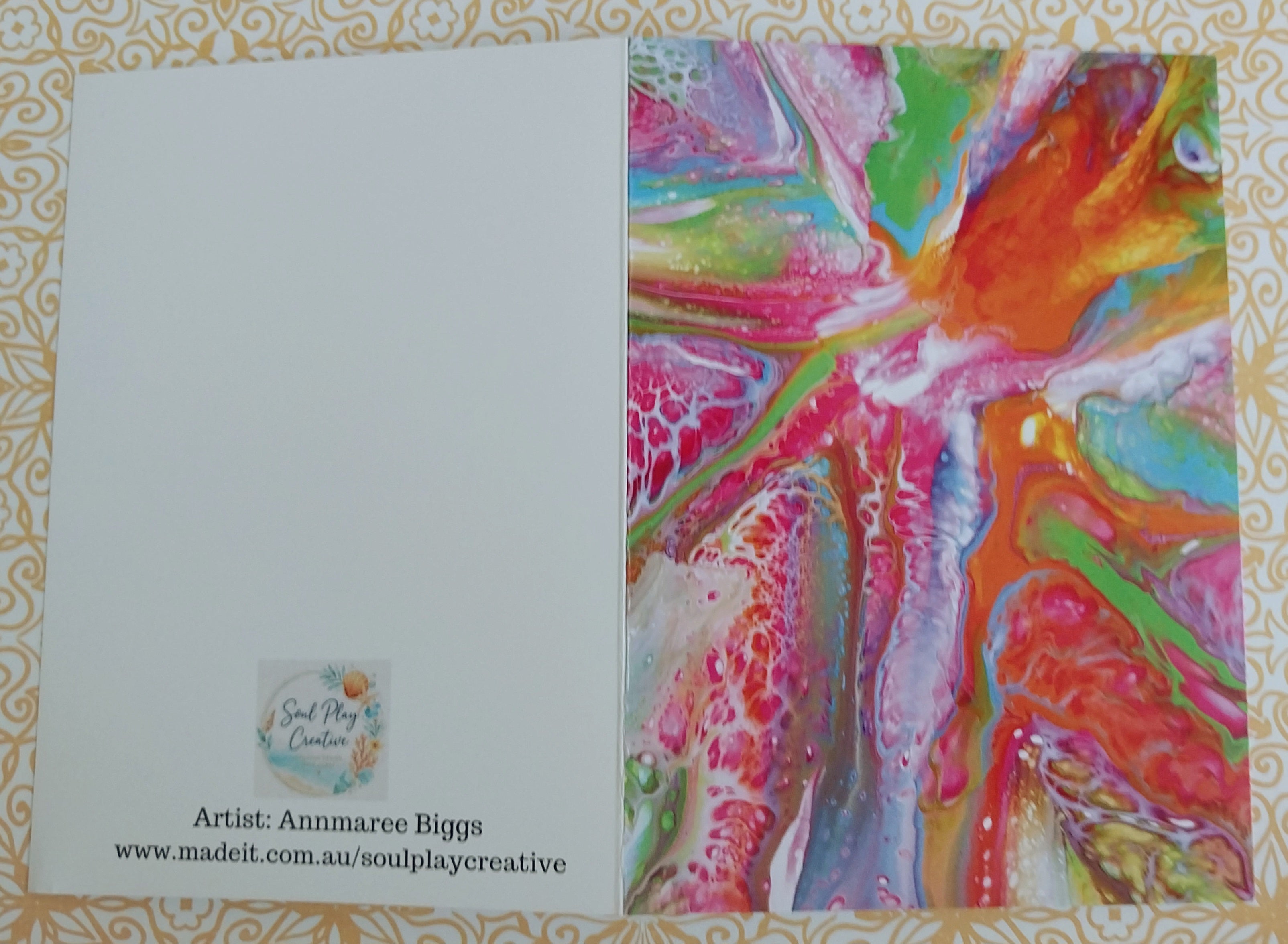 Kaleidoscope Blank Greeting Card