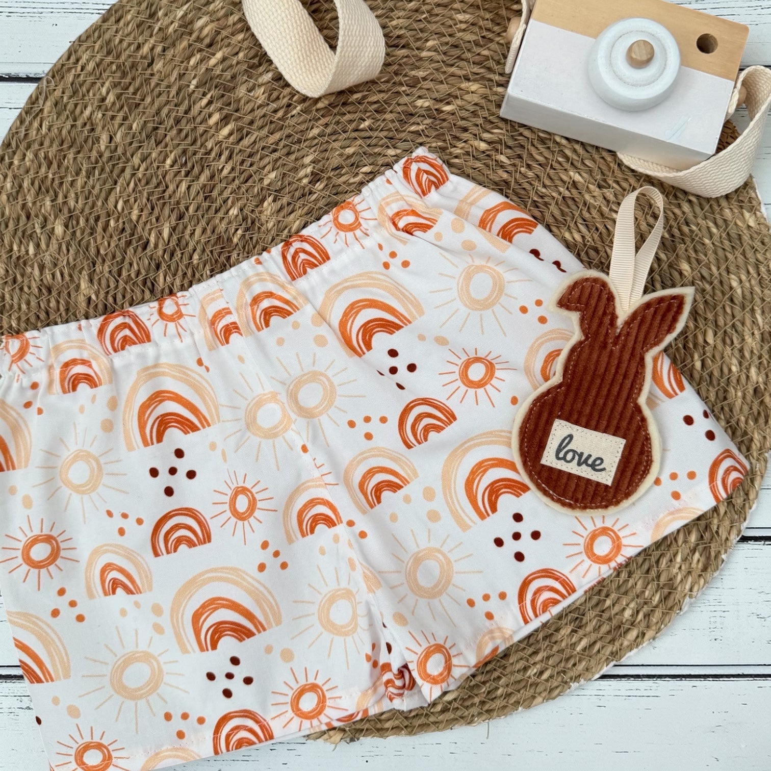 Baby Shorts - Sunshine & Rainbows - Neutral