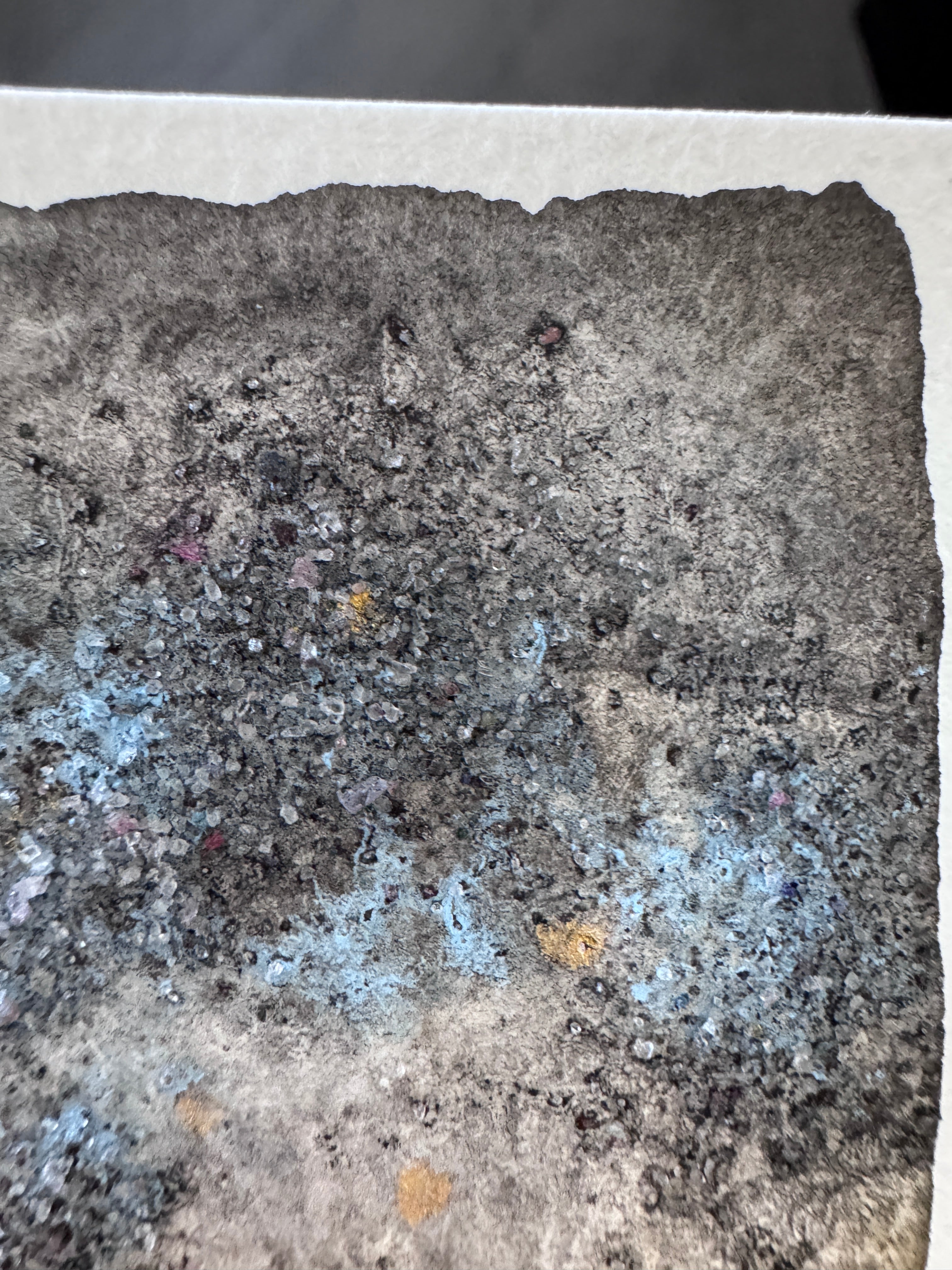 ACEO Original Abstract Watercolour - Where The Light Endured