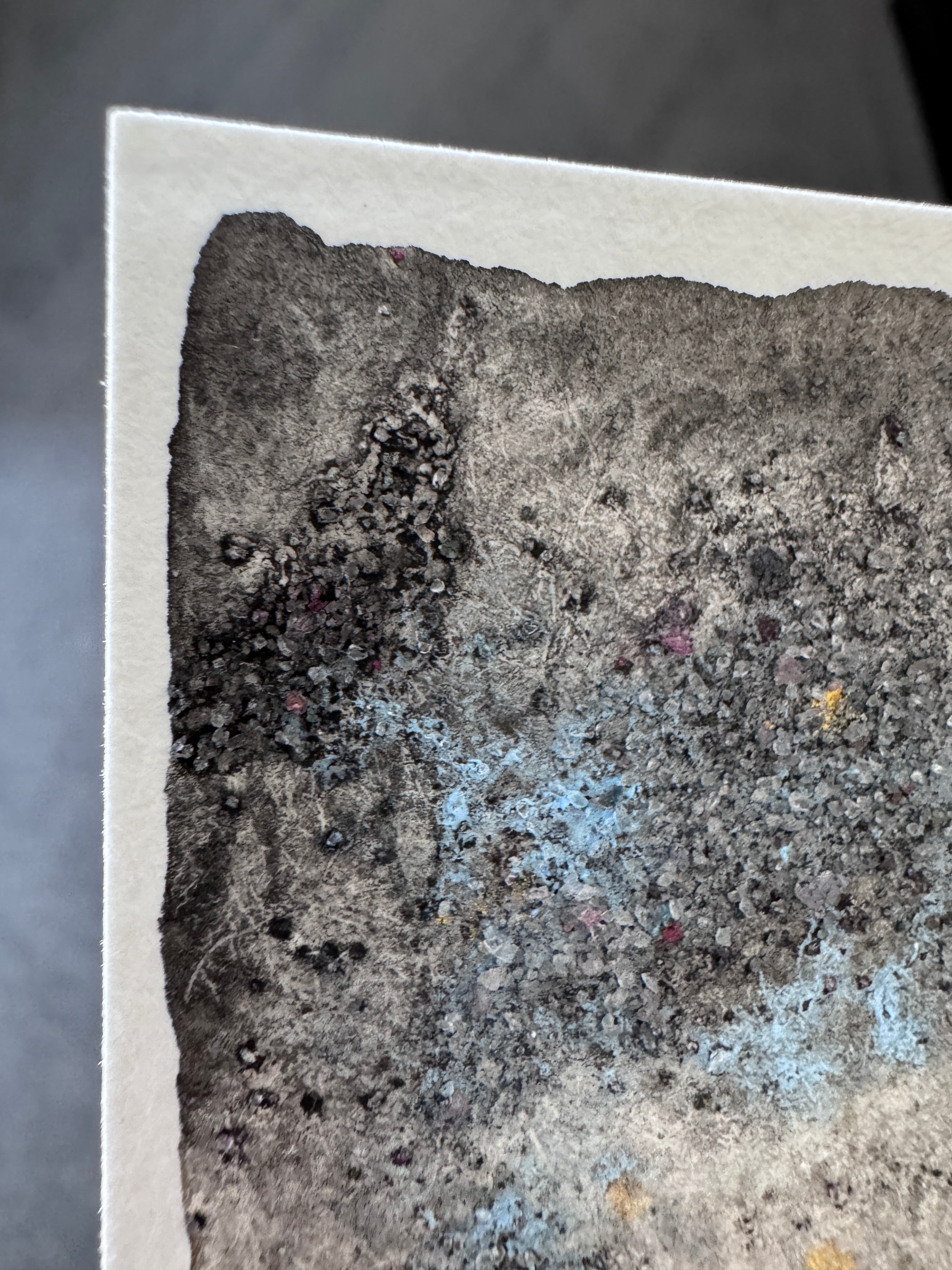 ACEO Original Abstract Watercolour - Where The Light Endured