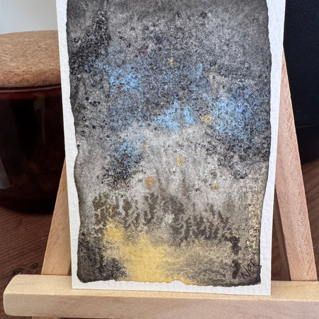 ACEO Original Abstract Watercolour - Where The Light Endured