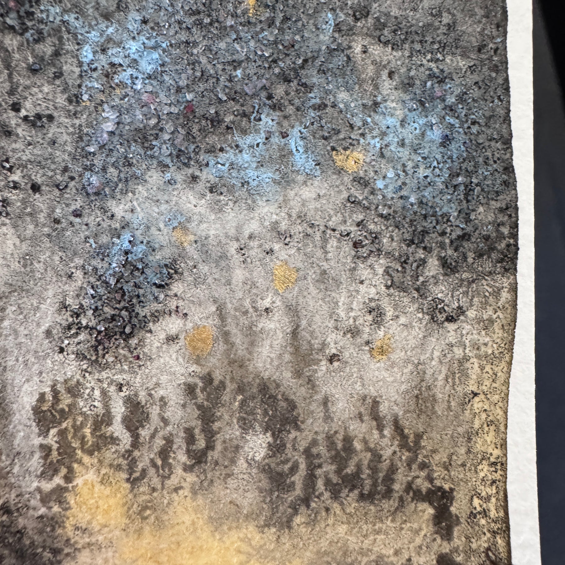 ACEO Original Abstract Watercolour - Where The Light Endured