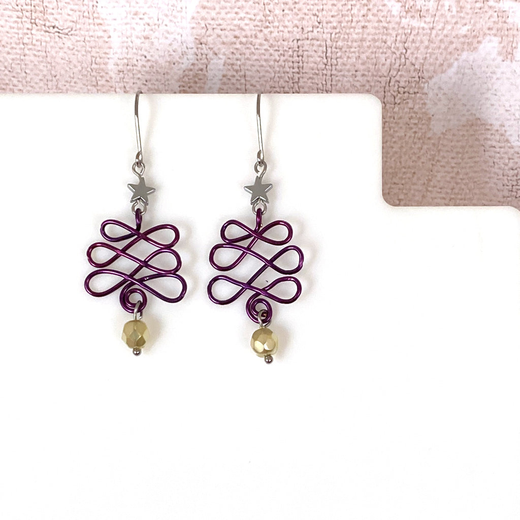 Christmas Wire Earrings