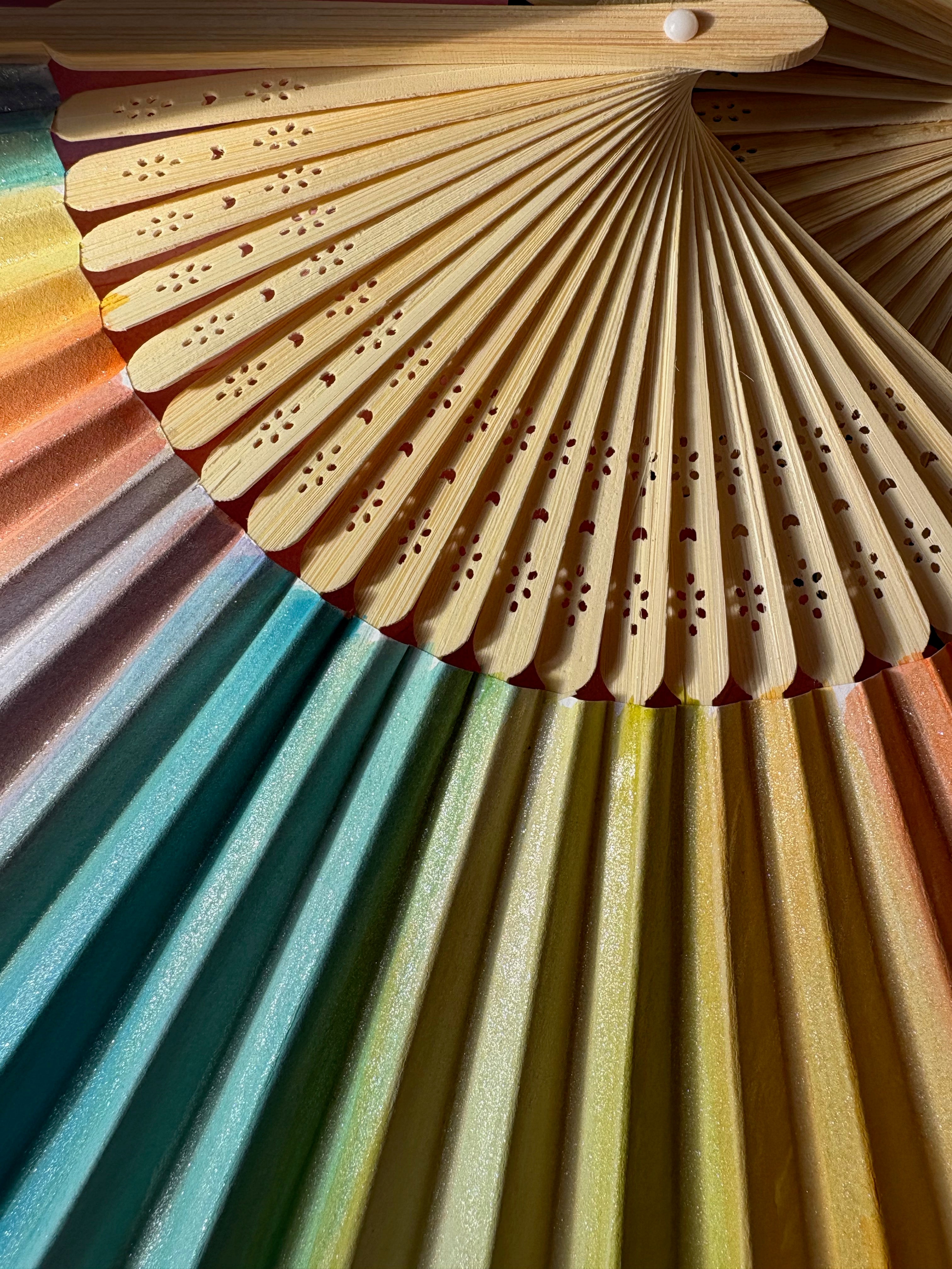 Handpainted fans for you or for an event, wedding or party!